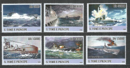 Sao Tome And Principe 2008 Year, Mint MNH (**) Ships Aviation - São Tomé Und Príncipe
