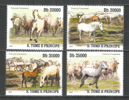 Sao Tome And Principe 2010 Year, Mint MNH (**) Camargue Horses - São Tomé Und Príncipe