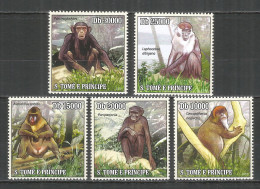 Sao Tome And Principe 2010 Year, Mint MNH (**) Monkeys - São Tomé Und Príncipe