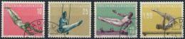 Liechtenstein 353-356 Sport IV Luxus Gestempelt Kat.-Wert 60,00 - Storia Postale