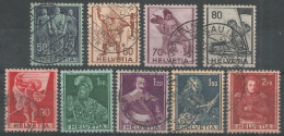 Switzerland 1940 Year , Used Stamps Mi # 377-85 - Oblitérés