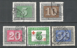Switzerland 1945 Year , Used Stamps Mi # 447-450, 454 - Used Stamps