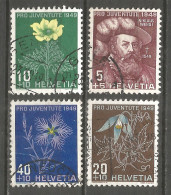 Switzerland 1949 Year , Used Stamps Mi # 541-44 - Gebraucht