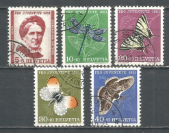 Switzerland 1951 Year , Used Stamps Mi # 561-65 - Usados