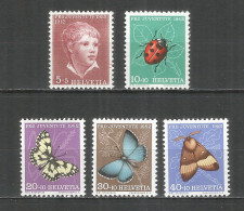 Switzerland 1952 Mint Stamps MNH(**)  Mi.# 575-579 - Unused Stamps