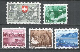 Switzerland 1953 Mint Stamps MNH(**)  Mi.# 580-584 - Ongebruikt