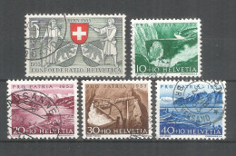 Switzerland 1953 Year , Used Stamps Mi # 580-584 - Usati