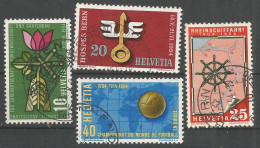 Switzerland 1954 Year , Used Stamps Mi # 593-96 - Gebruikt