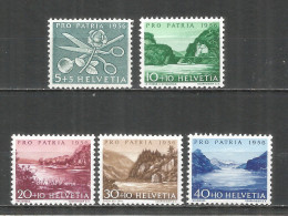 Switzerland 1956 Mint Stamps MNH(**)  Mi.# 627-631 - Nuevos