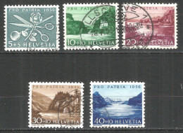 Switzerland 1956 Year , Used Stamps Mi # 627-31 - Gebraucht