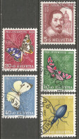 Switzerland 1956 Year , Used Stamps Mi # 632-36 - Usados