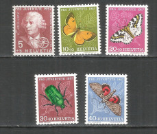 Switzerland 1957 Mint Stamps MNH(**)  Mi.# 648-652 - Nuevos