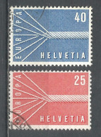 Switzerland 1957 Year , Used Stamps Mi # 646-7 Europa Cept - Gebraucht