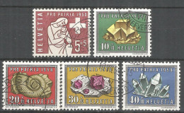 Switzerland 1958 Year , Used Stamps Mi # 657-661 - Usados