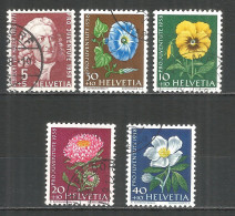 Switzerland 1958 Year , Used Stamps Mi # 663-67 - Oblitérés