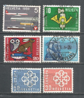 Switzerland 1959 Year , Used Stamps Mi # 668-71,679-80 - Used Stamps