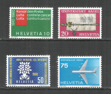 Switzerland 1960 Mint Stamps MNH(**)  Mi.# 692-695 - Unused Stamps