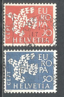 Switzerland 1961 Year , Used Stamps Mi # 736-7 Europa Cept - Gebraucht