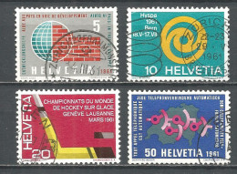 Switzerland 1961 Year , Used Stamps Mi #  727-30 - Gebraucht