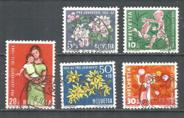Switzerland 1962 Year , Used Stamps Mi # 758-62 - Gebraucht