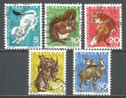 Switzerland 1966 Year , Used Stamps Mi # 845-49 - Oblitérés