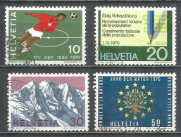 Switzerland 1970 Year , Used Stamps Mi # 929-32 - Usati