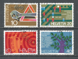 Switzerland 1972 Year , Used Stamps Mi # 964-67 - Gebraucht