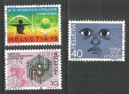 Switzerland 1973 Year , Used Stamps Mi # 1000-02 - Oblitérés