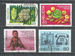 Switzerland 1976 Year , Used Stamps Mi # 1069-72 - Gebraucht