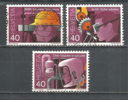 Switzerland 1978 Year , Used Stamps Mi 1134-36 - Gebruikt