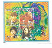 Madagascar Mnh ** John Lennon Sheet 1996 4 Euros - Madagascar (1960-...)