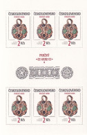 Checoslovaquia Nº 2678 Al 2679 En Hojas De 6 Series - Unused Stamps