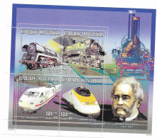 Madagascar Mnh ** Train Sheet 1996 4 Euros - Madagaskar (1960-...)