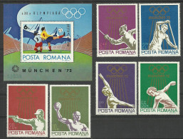 Romania 1972 Mint Stamps MNH(**) Sport - Unused Stamps