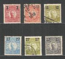 Sweden 1921 Used\mint Stamps  Mi. # 109-114 - Gebraucht