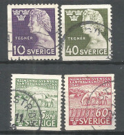 Sweden 1946 Year Used Stamps  - Gebraucht