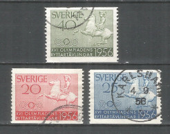 Sweden 1956 Year Used Stamps Mi.#  413-15 - Used Stamps