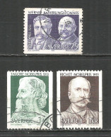 Sweden 1973 Used Stamps  Mi. 833-35 - Gebruikt