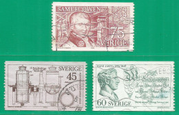 Sweden 1974 Used Stamps  Mi. 841-43 - Gebruikt