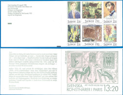 Sweden 1988 Year Booklet Mint MNH(**) Painting - 1981-..