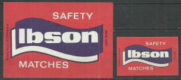 UdSSR Russia 2 Old Export Matchbox Labels  Libson   - Boites D'allumettes - Etiquettes