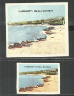 UdSSR Russia 2 Old Export Matchbox Labels Tunisia  - Boites D'allumettes - Etiquettes