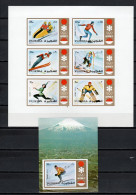 Fujeira 1972 Olympic Games Sapporo Sheetlet + S/s Imperf. MNH - Inverno1972: Sapporo