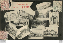 PARIS VIIIe ARRONDISSEMENT  SOUVENIR DE PARIS 1906 - Distrito: 02