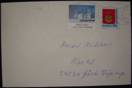 Sweden - Envelope Cancelled With Facit #1404 + Cinderella (Lions) - Storia Postale