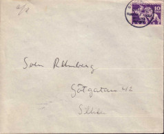 Sweden - Envelope 10 öre Lützen, Special Cancellation 6.11.32 - 1920-1936 Rollen I