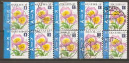 Belgique 2009 - Tulipa Bakeri - Lilac Wonder - Série Complète De Carnet B99 - 4 Timbres Différents - Poste Aérienne - 1997-… Dauerhafte Gültigkeit [B]