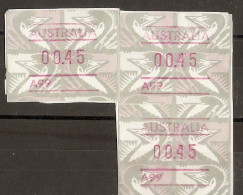 Australie 1992 - Petit Lot De 3 Vignettes Frama - ATM - Emeu/Emu - A99 - Neufs Sur Support Papier - Machine Labels [ATM]