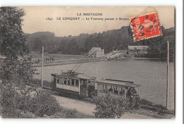 CPA 29 Le Conquet La Tramway Passant à Kerjean - Le Conquet