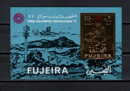 Fujeira 1971 Olympic Games Munich Gold S/s Imperf. MNH - Ete 1972: Munich